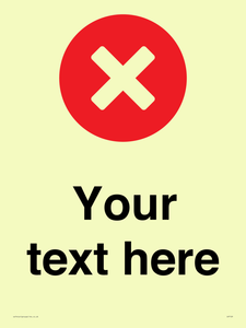 IV7129: Custom plain background, red circle with a cross