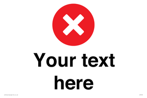 IV7129: Custom plain background, red circle with a cross