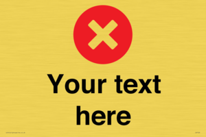 IV7129: Custom plain background, red circle with a cross