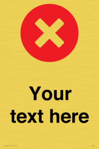 IV7129: Custom plain background, red circle with a cross
