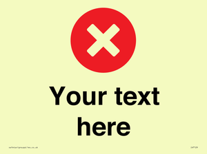IV7129: Custom plain background, red circle with a cross