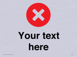 IV7129: Custom plain background, red circle with a cross
