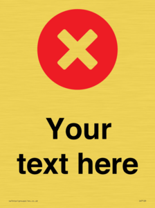 IV7129: Custom plain background, red circle with a cross