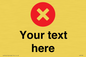 IV7129: Custom plain background, red circle with a cross