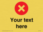 IV7129: Custom plain background, red circle with a cross