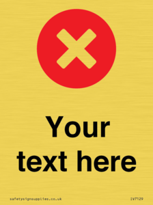 IV7129: Custom plain background, red circle with a cross