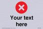 IV7129: Custom plain background, red circle with a cross