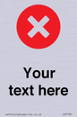 IV7129: Custom plain background, red circle with a cross