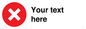 IV7129: Custom plain background, red circle with a cross