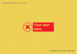 IV7130: Custom red background, red cross in circle sign