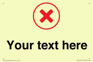 IV7131: Custom plain background, red cross in a circle sign