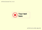 IV7131: Custom plain background, red cross in a circle sign