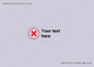 IV7131: Custom plain background, red cross in a circle sign