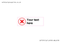 IV7131: Custom plain background, red cross in a circle sign