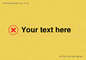IV7131: Custom plain background, red cross in a circle sign