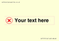 IV7131: Custom plain background, red cross in a circle sign