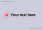 IV7131: Custom plain background, red cross in a circle sign