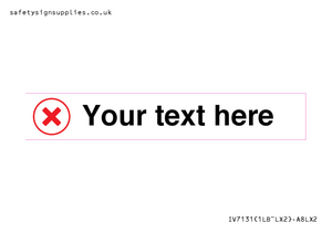 IV7131: Custom plain background, red cross in a circle sign