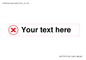IV7131: Custom plain background, red cross in a circle sign