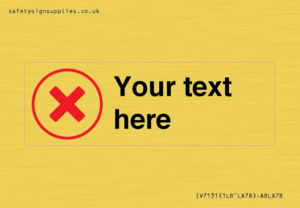 IV7131: Custom plain background, red cross in a circle sign