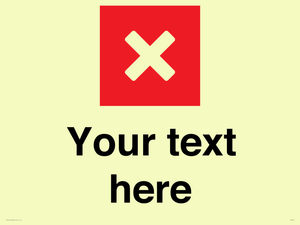IV7132: Custom plain background, red square with cross