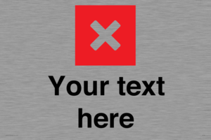 IV7132: Custom plain background, red square with cross