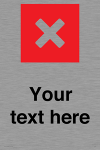 IV7132: Custom plain background, red square with cross