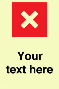 IV7132: Custom plain background, red square with cross
