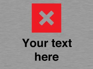 IV7132: Custom plain background, red square with cross