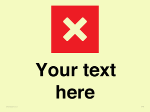 IV7132: Custom plain background, red square with cross