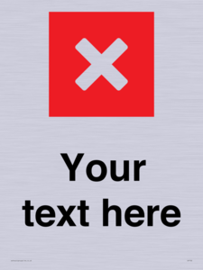 IV7132: Custom plain background, red square with cross
