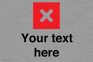 IV7132: Custom plain background, red square with cross