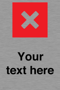 IV7132: Custom plain background, red square with cross