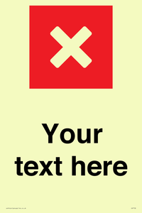 IV7132: Custom plain background, red square with cross
