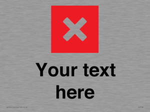 IV7132: Custom plain background, red square with cross