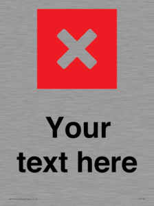IV7132: Custom plain background, red square with cross