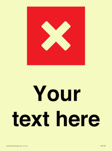 IV7132: Custom plain background, red square with cross