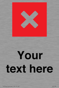IV7132: Custom plain background, red square with cross
