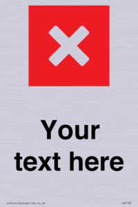 IV7132: Custom plain background, red square with cross