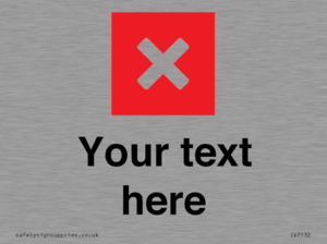 IV7132: Custom plain background, red square with cross