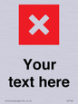 IV7132: Custom plain background, red square with cross