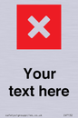 IV7132: Custom plain background, red square with cross