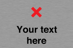 IV7133: Custom plain background, red cross sign