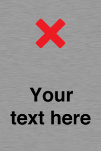 IV7133: Custom plain background, red cross sign