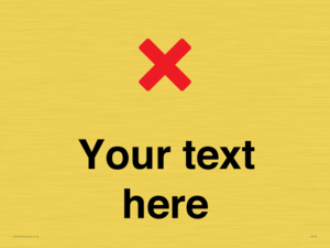 IV7133: Custom plain background, red cross sign