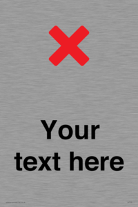 IV7133: Custom plain background, red cross sign