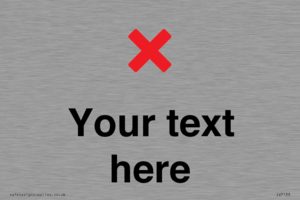 IV7133: Custom plain background, red cross sign