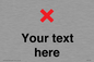 IV7133: Custom plain background, red cross sign