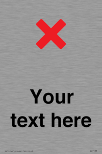 IV7133: Custom plain background, red cross sign