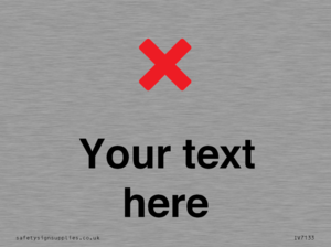 IV7133: Custom plain background, red cross sign